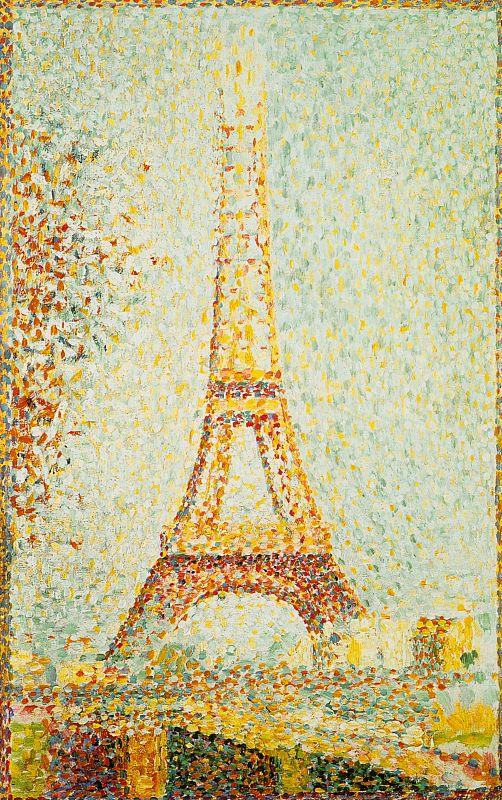 Georges Seurat The Eiffel Tower Norge oil painting art